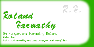 roland harmathy business card